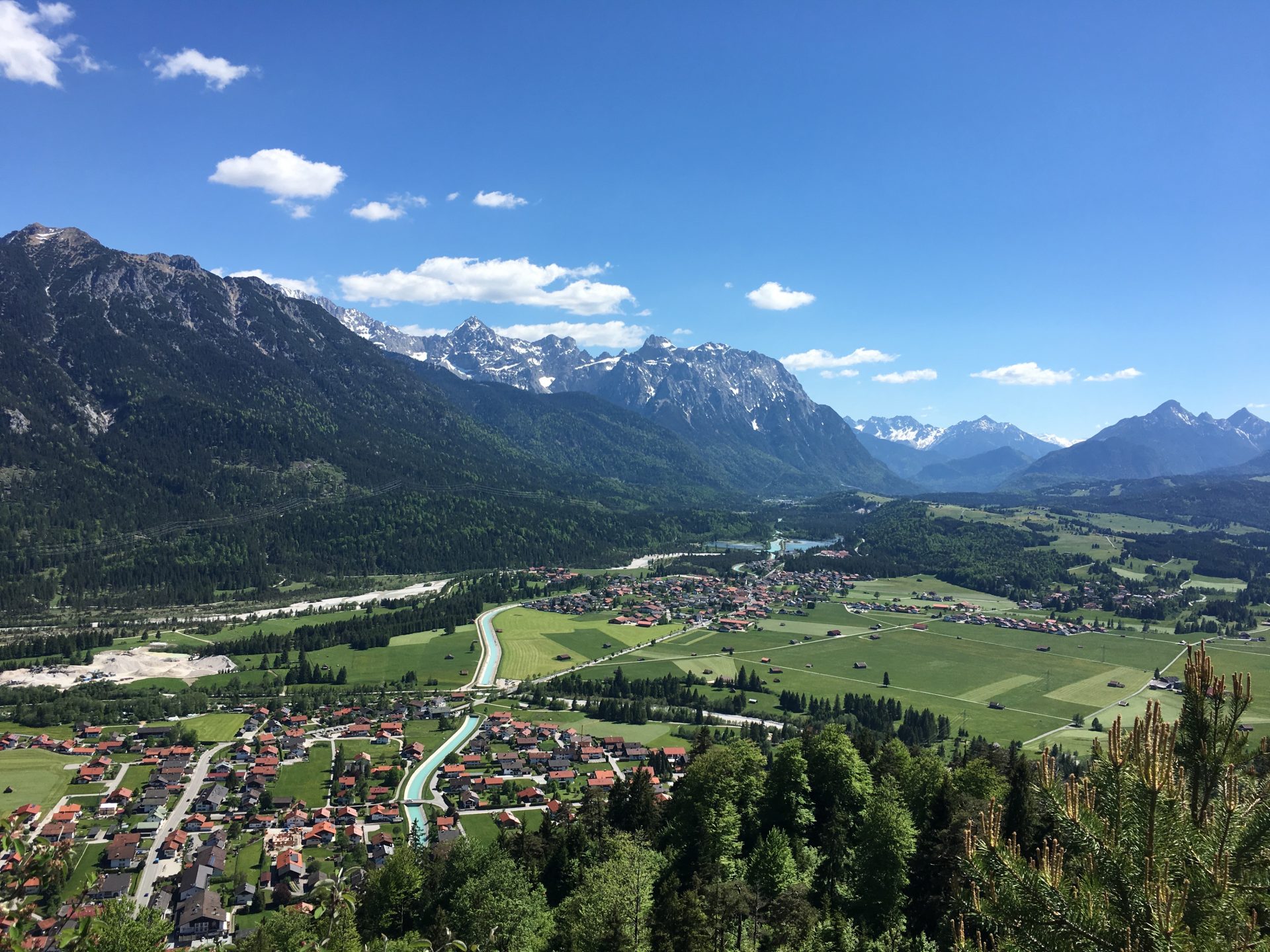 Blick auf Wallgau